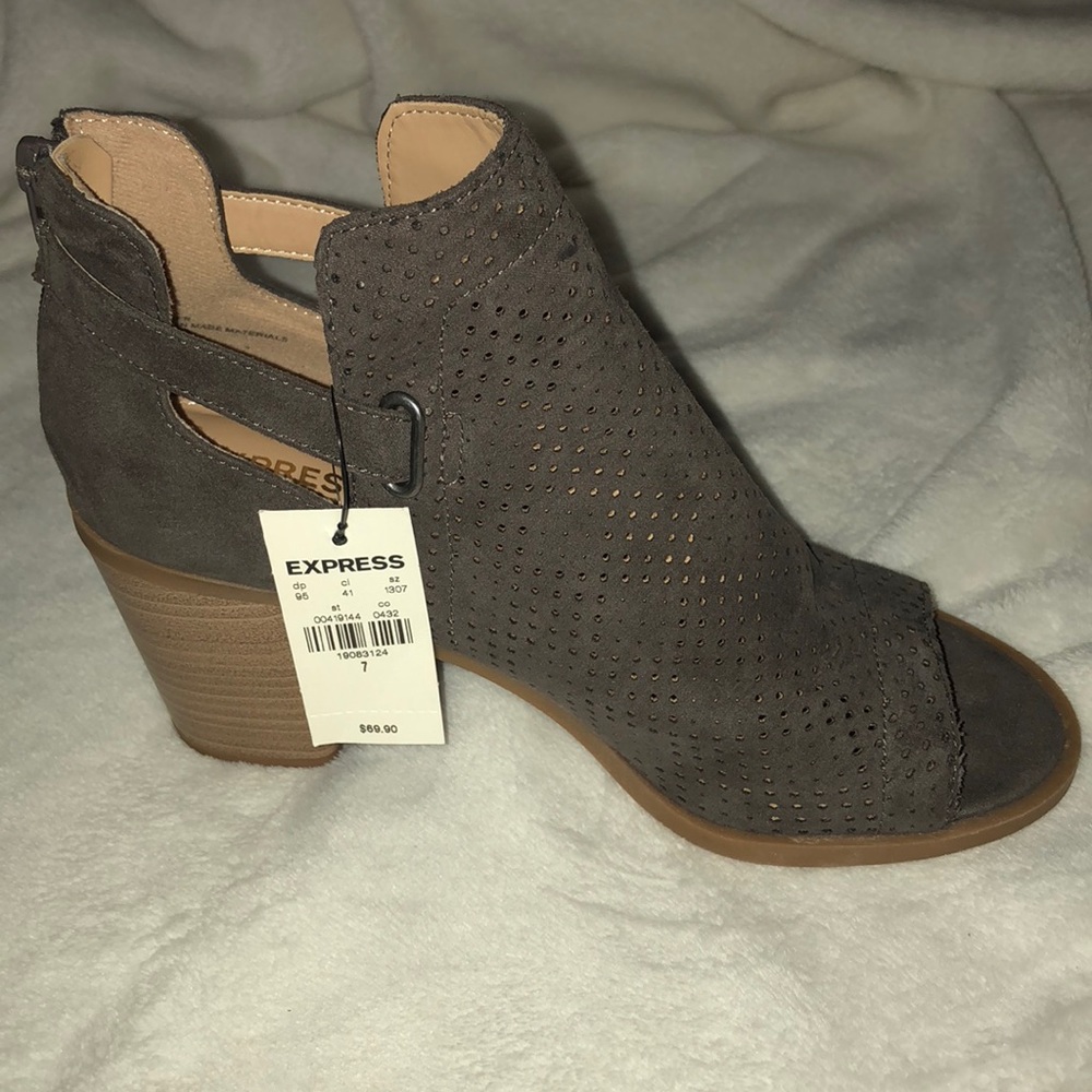 EXPRESS Open Toed Ankle Booties